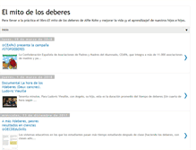 Tablet Screenshot of elmitodelosdeberes.com